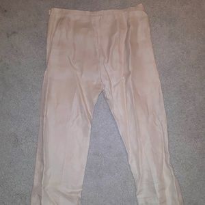 Max Mara linen pants / trousers in cream / beige